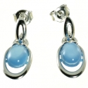 PENDIENTES ÁGATA AZUL
