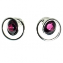 PENDIENTES GRANATE