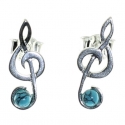 PENDIENTES TURQUESA