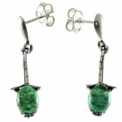 PENDIENTES AVENTURINA VERDE