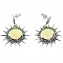 PENDIENTES CALCITA BLANCA