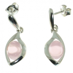 PENDIENTES CUARZO ROSA