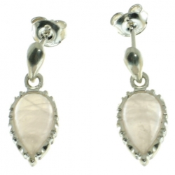 PENDIENTES CUARZO ROSA
