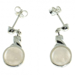 PENDIENTES CUARZO ROSA