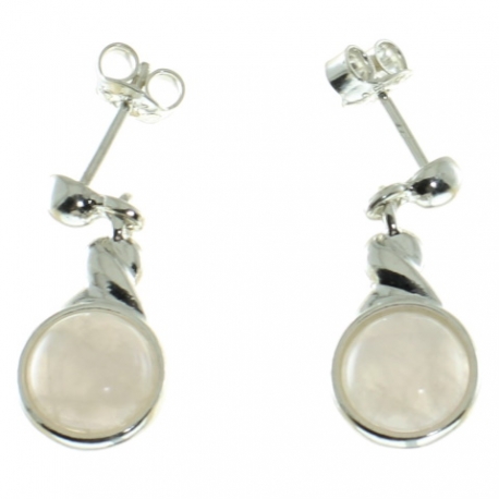 PENDIENTES CUARZO ROSA