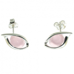 PENDIENTES CUARZO ROSA
