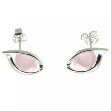 PENDIENTES CUARZO ROSA