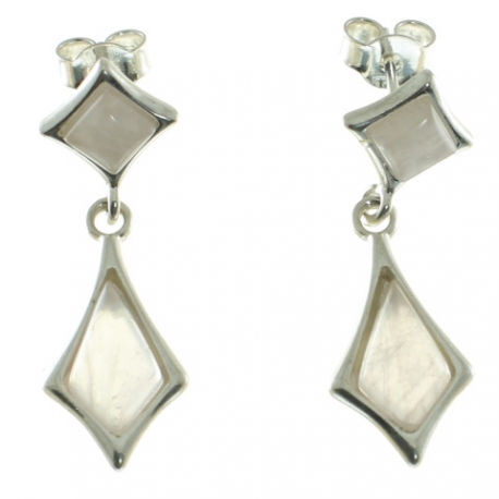 PENDIENTES CUARZO ROSA