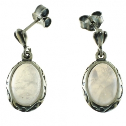 PENDIENTES CUARZO ROSA