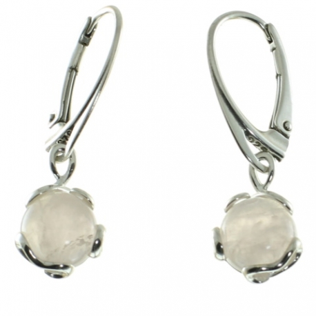 PENDIENTES CUARZO ROSA