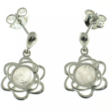 PENDIENTES CUARZO ROSA