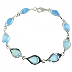 PULSERA DE AGATA AZUL