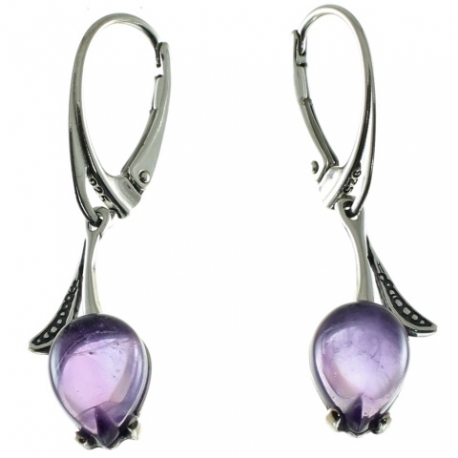 PENDIENTES AMATISTA