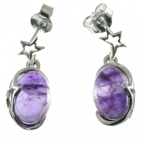 PENDIENTES AMATISTA