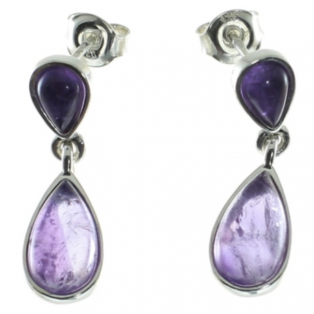 PENDIENTES AMATISTA
