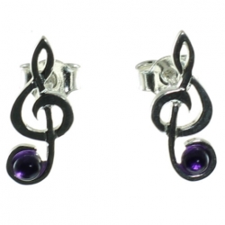 PENDIENTES AMATISTA