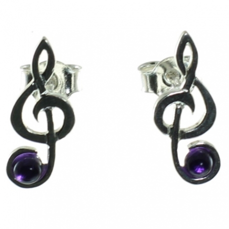 PENDIENTES AMATISTA