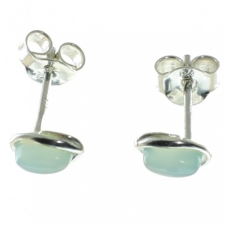 PENDIENTES ÁGATA AGUA