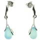 PENDIENTES ÁGATA AZUL