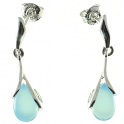PENDIENTES ÁGATA AZUL
