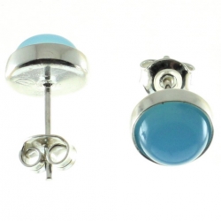 PENDINTES ÁGATA AZUL