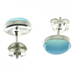 PENDIENTES ÁGATA AZUL