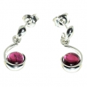 PENDIENTES GRANATE