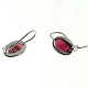 PENDIENTES GRANATE
