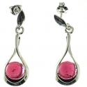 PENDIENTES GRANATE
