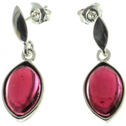 PENDIENTES GRANATE