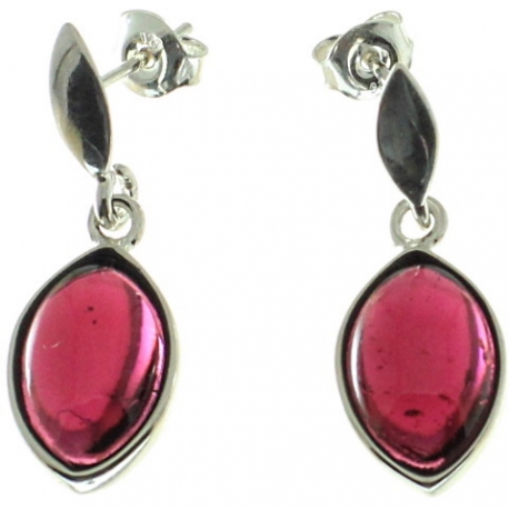 PENDIENTES GRANATE