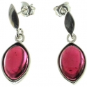 PENDIENTES GRANATE