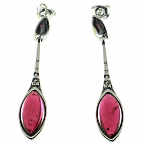 PENDIENTES GRANATE