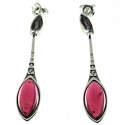 PENDIENTES GRANATE