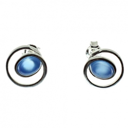 PENDIENTES ÁGATA AZUL