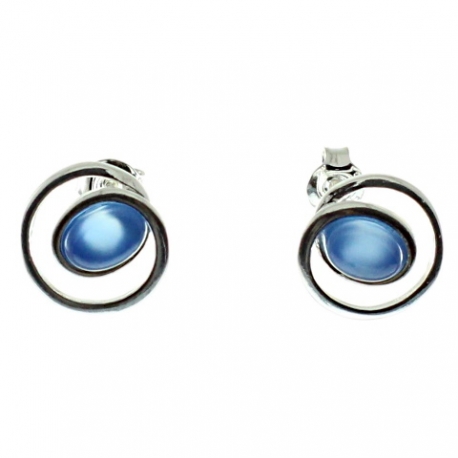 PENDIENTES ÁGATA AZUL