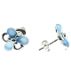 PENDIENTES ÁGATA AZUL