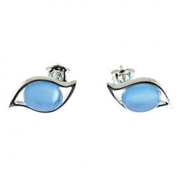 PENDIENTES ÁGATA AZUL
