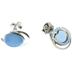 PENDIENTES ÁGATA AZUL