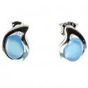 PENDIENTES ÁGATA AZUL