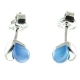PENDIENTES ÁGATA AZUL