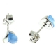 PENDIENTES ÁGATA AZUL