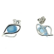 PENDIENTES ÁGATA AZUL