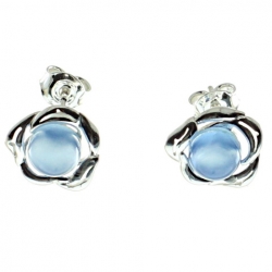PENDIENTES ÁGATA AZUL