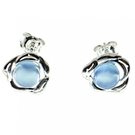 PENDIENTES ÁGATA AZUL