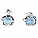 PENDIENTES ÁGATA AZUL