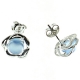 PENDIENTES ÁGATA AZUL