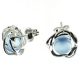 PENDIENTES ÁGATA AZUL