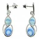 PENDIENTES ÁGATA AZUL