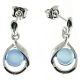PENDIENTES ÁGATA AZUL